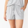 Women's Sonoma Goods For Life® Essential Pajama Shorts -StyleUp Sales Store 5558710 Heather Gray