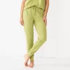 Women's Sonoma Goods For Life® Essential Banded Bottom Pajama Pants 2 Women's Sonoma Goods For Life® Essential Banded Bottom Pajama Pants -StyleUp Sales Store 5558711 Walace Green