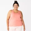 Plus Size Sonoma Goods For Life® Essential Pajama Tank Top 2 Plus Size Sonoma Goods For Life® Essential Pajama Tank Top -StyleUp Sales Store 5558714 Natural Coral