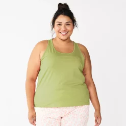 Plus Size Sonoma Goods For Life® Essential Pajama Tank Top -StyleUp Sales Store 5558714 Walace Green