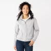 Petite Sonoma Goods For Life® Shrunken Jacket -StyleUp Sales Store 5568165 Stone Gray