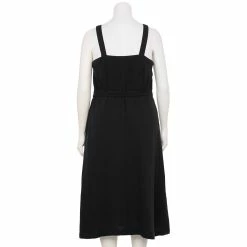 Plus Size Sonoma Goods For Life® Button Front Midi Dress -StyleUp Sales Store 5576620 ALT