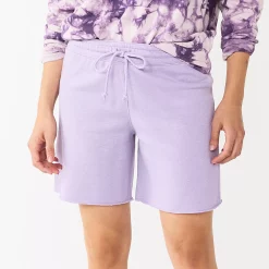 Women's Sonoma Goods For Life® Drawstring Bermuda Shorts -StyleUp Sales Store 5576805 Majestic Violet