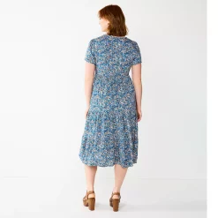 Women's Sonoma Goods For Life® Button Front Tiered Midi Dress 26 Women's Sonoma Goods For Life® Button Front Tiered Midi Dress -StyleUp Sales Store 5579211 ALT