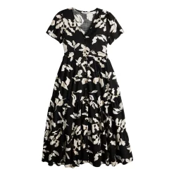 Women's Sonoma Goods For Life® Button Front Tiered Midi Dress 27 Women's Sonoma Goods For Life® Button Front Tiered Midi Dress -StyleUp Sales Store 5579211 ALT5