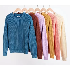 Women's Sonoma Goods For Life® Textured Drop-Shoulder Sweater -StyleUp Sales Store 5579623 ALT2