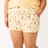 Plus Size Sonoma Goods For Life® High-Waisted Comfort Utility Shorts -StyleUp Sales Store 5581111 Abstract Leaf