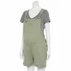 Maternity Sonoma Goods For Life® Double Knotted Shortalls -StyleUp Sales Store 5581179 Metal Rock