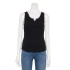 Petite Sonoma Goods For Life® Notchneck Tank -StyleUp Sales Store 5584060 Black