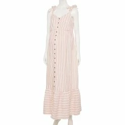 Maternity Sonoma Goods For Life® Knot Shoulder Maxi Dress 7 Maternity Sonoma Goods For Life® Knot Shoulder Maxi Dress -StyleUp Sales Store 5584275 Stripe