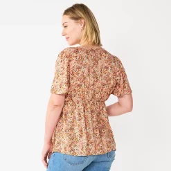 Maternity Sonoma Goods For Life® Flutter Sleeve Top 11 Maternity Sonoma Goods For Life® Flutter Sleeve Top -StyleUp Sales Store 5584701 ALT