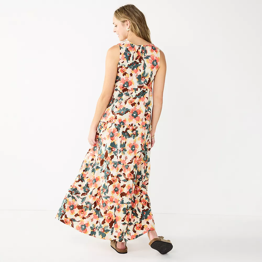 Women's Sonoma Goods For Life® Tiered Maxi Dress 8 Women's Sonoma Goods For Life® Tiered Maxi Dress - Image 6