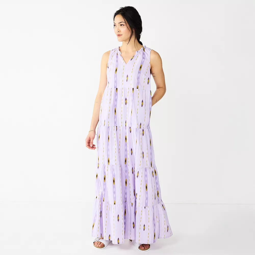 Women's Sonoma Goods For Life® Tiered Maxi Dress 4 Women's Sonoma Goods For Life® Tiered Maxi Dress - Image 2