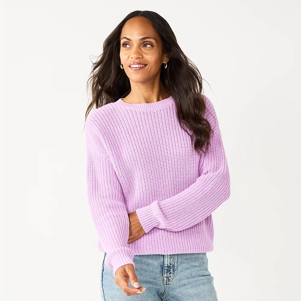 Petite Sonoma Goods For Life® Drop Shoulder Pullover Sweater 6 Petite Sonoma Goods For Life® Drop Shoulder Pullover Sweater - Image 4