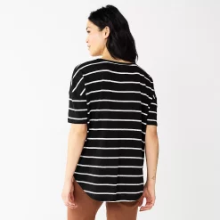 Women's Sonoma Goods For Life® Relaxed Scoopneck Tee -StyleUp Sales Store 5596588 ALT