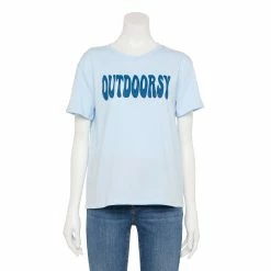 Women's Sonoma Goods For Life® Relaxed Graphic Tee -StyleUp Sales Store 5596692 Blue Outdoorsy