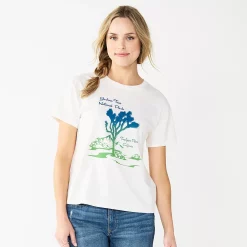 Women's Sonoma Goods For Life® Relaxed Graphic Tee -StyleUp Sales Store 5596692 Purple Joshua Tree