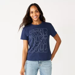 Women's Sonoma Goods For Life® Relaxed Graphic Tee -StyleUp Sales Store 5596692 Star Dust Soul