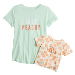 Maternity Sonoma Goods For Life® Mommy & Me Graphic Tee Set -StyleUp Sales Store 5599953 Peachy