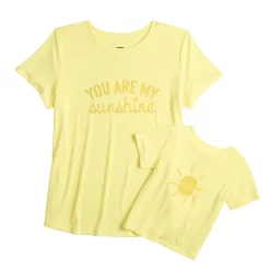 Maternity Sonoma Goods For Life® Mommy & Me Graphic Tee Set -StyleUp Sales Store 5599953 Yellow Sunshine