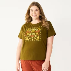 Plus Size Sonoma Goods For Life® Relaxed Graphic Tee -StyleUp Sales Store 5611932 Autumn Days