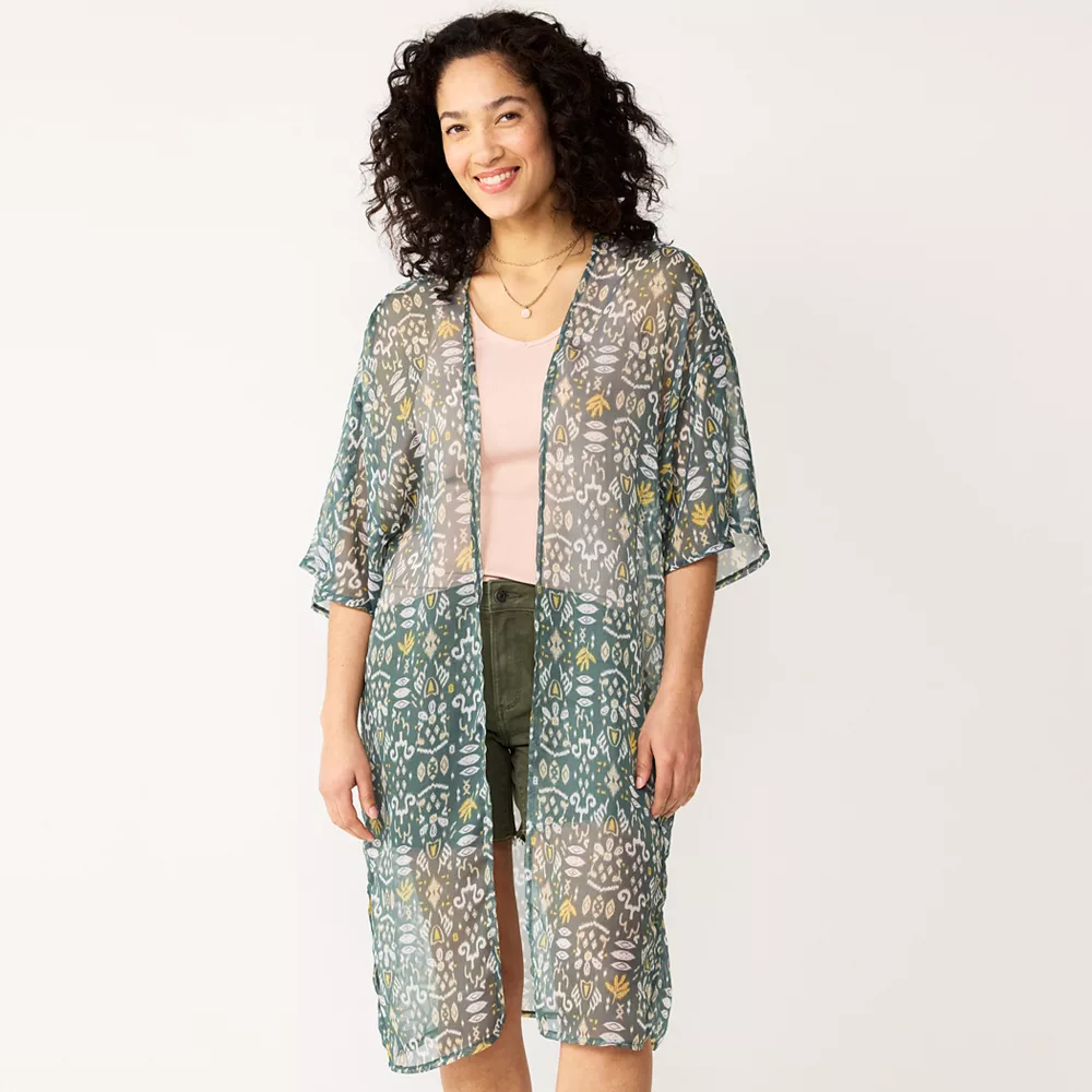 Women's Sonoma Goods For Life® Ikat Kimono 3 Women's Sonoma Goods For Life® Ikat Kimono