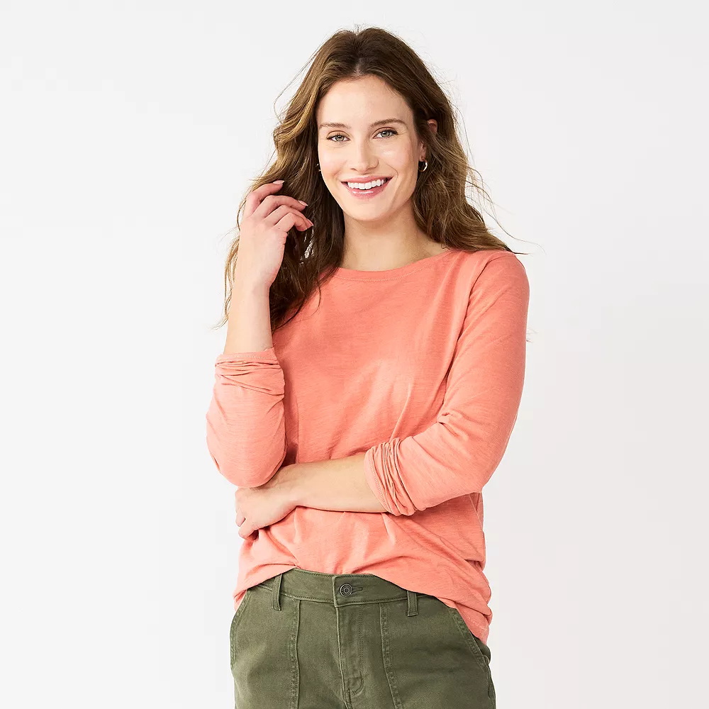 Women's Sonoma Goods For Life® Everyday Crewneck Long Sleeve Tee 12 Women's Sonoma Goods For Life® Everyday Crewneck Long Sleeve Tee - Image 10