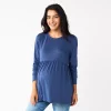 Maternity Sonoma Goods For Life® Long Sleeve Empire Waist Top -StyleUp Sales Store 5635424 Blue