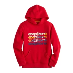 Kids 8-20 Sonoma Goods For Life® Supersoft Fleece Hoodie in Regular & Plus -StyleUp Sales Store 5636858 Red Explore