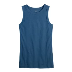 Women's Sonoma Goods For Life® Slim Fit High Neck Rib Tank -StyleUp Sales Store 5651280 ALT5