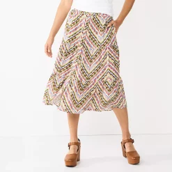 Petite Sonoma Goods For LifeĀ® Wrap Ruffle Maxi Skirt