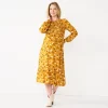 Maternity Sonoma Goods For Life® Smocked Bodice Midi Dress 2 Maternity Sonoma Goods For Life® Smocked Bodice Midi Dress -StyleUp Sales Store 5662002 Gold Floral