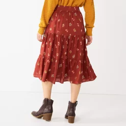 Women's Sonoma Goods For Life® Tiered Maxi Skirt -StyleUp Sales Store 5664691 ALT