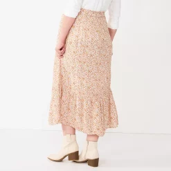 Maternity Sonoma Goods For Life® Smocked Waist Skirt -StyleUp Sales Store 5666013 ALT