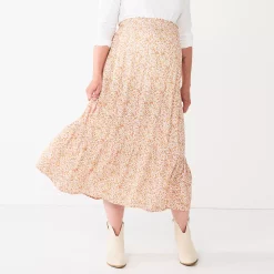 Maternity Sonoma Goods For LifeĀ® Smocked Waist Skirt