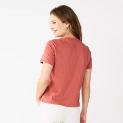 Women's Sonoma Goods For Life® Relaxed Short Sleeve Tee -StyleUp Sales Store 5670159 ALT