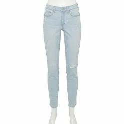 Women's Sonoma Goods For Life® Curvy High-Waisted Skinny Jeans 17 Women's Sonoma Goods For Life® Curvy High-Waisted Skinny Jeans -StyleUp Sales Store 5670980 Artic Blue