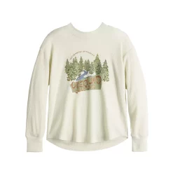 Women's Sonoma Goods For Life® Mockneck Waffle Top -StyleUp Sales Store 5672315 ALT5