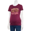 Maternity Sonoma Goods For Life® Ruched-Side Crewneck Graphic -StyleUp Sales Store 5674756 Dream For The Future