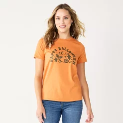 Women's Sonoma Goods For Life® Short Sleeve Graphic Tee 17 Women's Sonoma Goods For Life® Short Sleeve Graphic Tee -StyleUp Sales Store 5686029 Happy Halloween