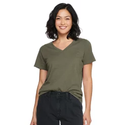 Women's Tall Sonoma Goods For Life® Everyday V-Neck Tee -StyleUp Sales Store 5686285 Olive