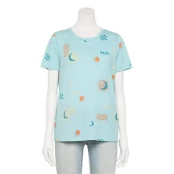 Women's Tall Sonoma Goods For Life® Essential Crewneck Tee -StyleUp Sales Store 5686288 Blue Suns Moon