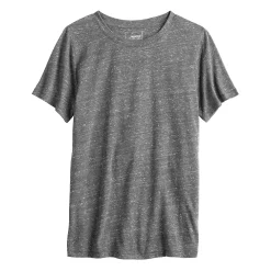 Women's Tall Sonoma Goods For Life® Essential Crewneck Tee -StyleUp Sales Store 5686288 Dark Gray Texture