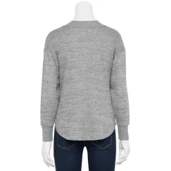 Petite Sonoma Goods For Life® Mockneck Waffle Top -StyleUp Sales Store 5686604 ALT