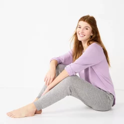 Women's Sonoma Goods For Life® Soft Knit Banded Bottom Pajama Pants -StyleUp Sales Store 5724864 ALT2