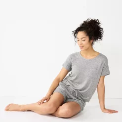 Women's Sonoma Goods For Life® Essential Pajama Shorts -StyleUp Sales Store 5727033 ALT4