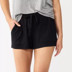 Women's Sonoma Goods For Life® Essential Pajama Shorts -StyleUp Sales Store 5727033 Mineral Black