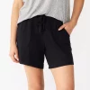 Women's Sonoma Goods For Life® Essential Bermuda Pajama Shorts -StyleUp Sales Store 5727035 Mineral Black
