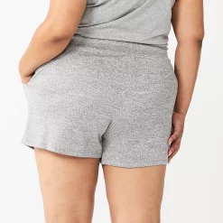 Plus Size Sonoma Goods For Life® Essential Pajama Shorts -StyleUp Sales Store 5727046 ALT