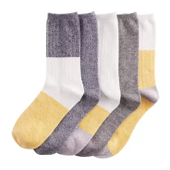 Sonoma Goods For Life® 5 Pack Colorblocks Crew Socks -StyleUp Sales Store 5743832 ALT